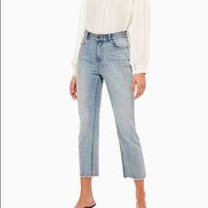 Kate Spade Raw Leg Pant Light Denim